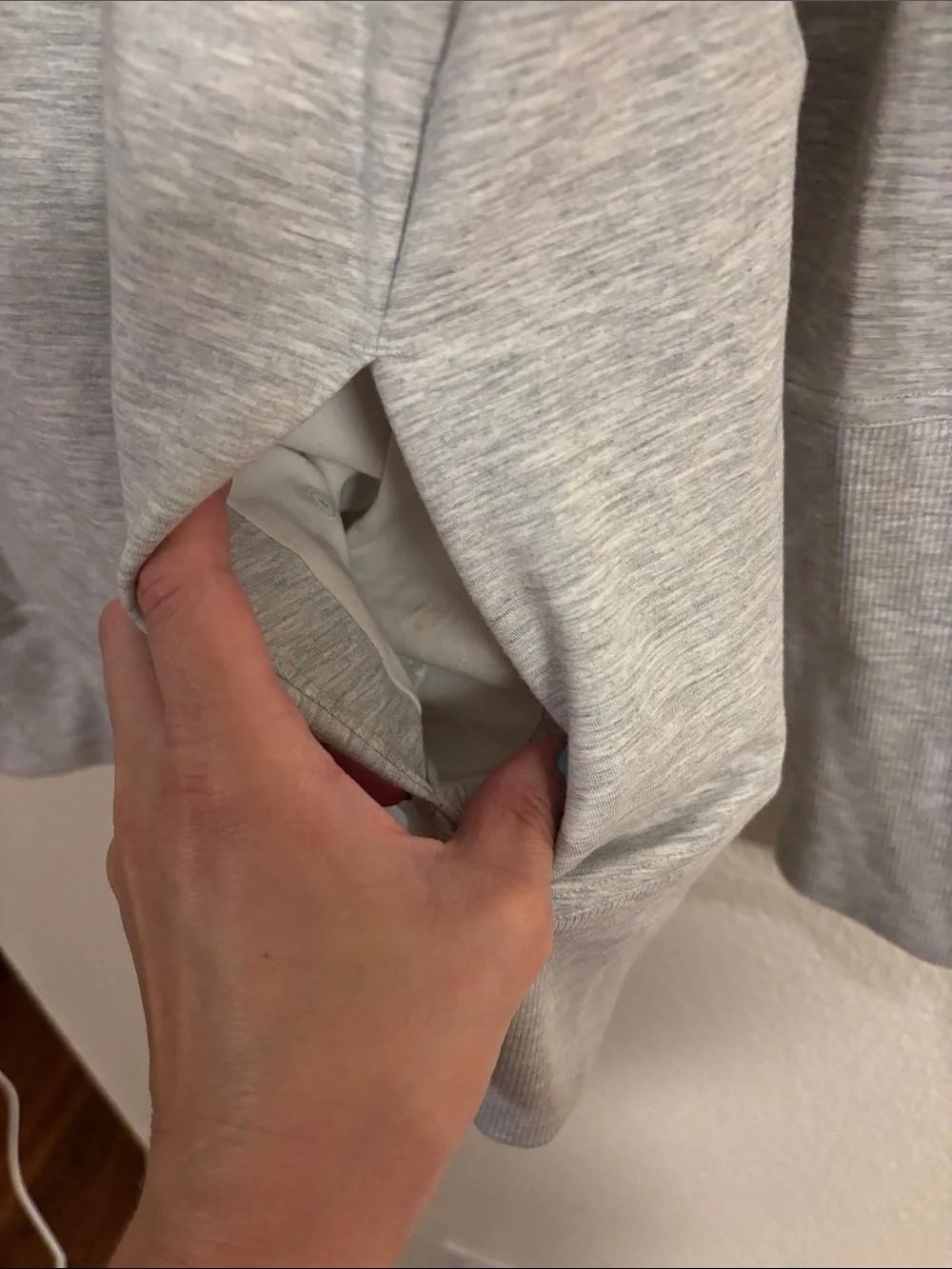 LULULEMON High Lines Pull Over in Heathered core ultra light grey